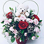 Divine Roses N Carnations Arrangement