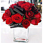 Ruby Red Roses Arrangement