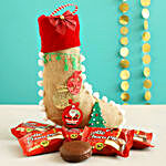 Choco Pie In Festive Xmas Stocking