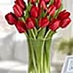 20 Red Tulip Arrangement