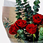 Beautiful 5 Red Roses Bouquet