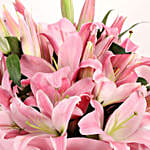 Passionate Oriental Pink Lilies