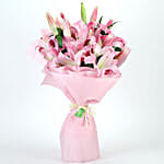 Passionate Oriental Pink Lilies