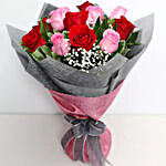 Pink And Red Roses Grand Bouquet