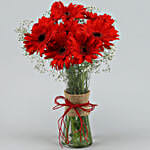 Red Elegance Gerbera Vase