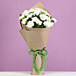 Beautiful Serene White Carnations Bunch