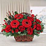 Heavenly Gerberas And Roses Basket