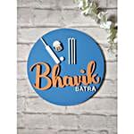 Personalised Cricket Lovers Nameplate