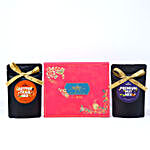 Sneh Multicoloured Rakhi Set N Premium Nuts