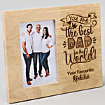 Personalised Best Dad Photo Frame