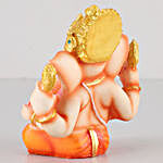 Blessed Ganesha Idol With Diyas & Dried Nuts Potli