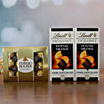 Ferrero Rocher And Lindt Intense Orange Chocolates