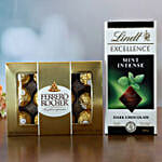 Ferrero Rocher And Lindt Mint Intense Chocolate Combo