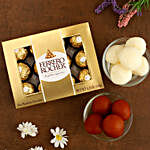 Ferrero Rocher With Gulab Jamun And Rasgulla