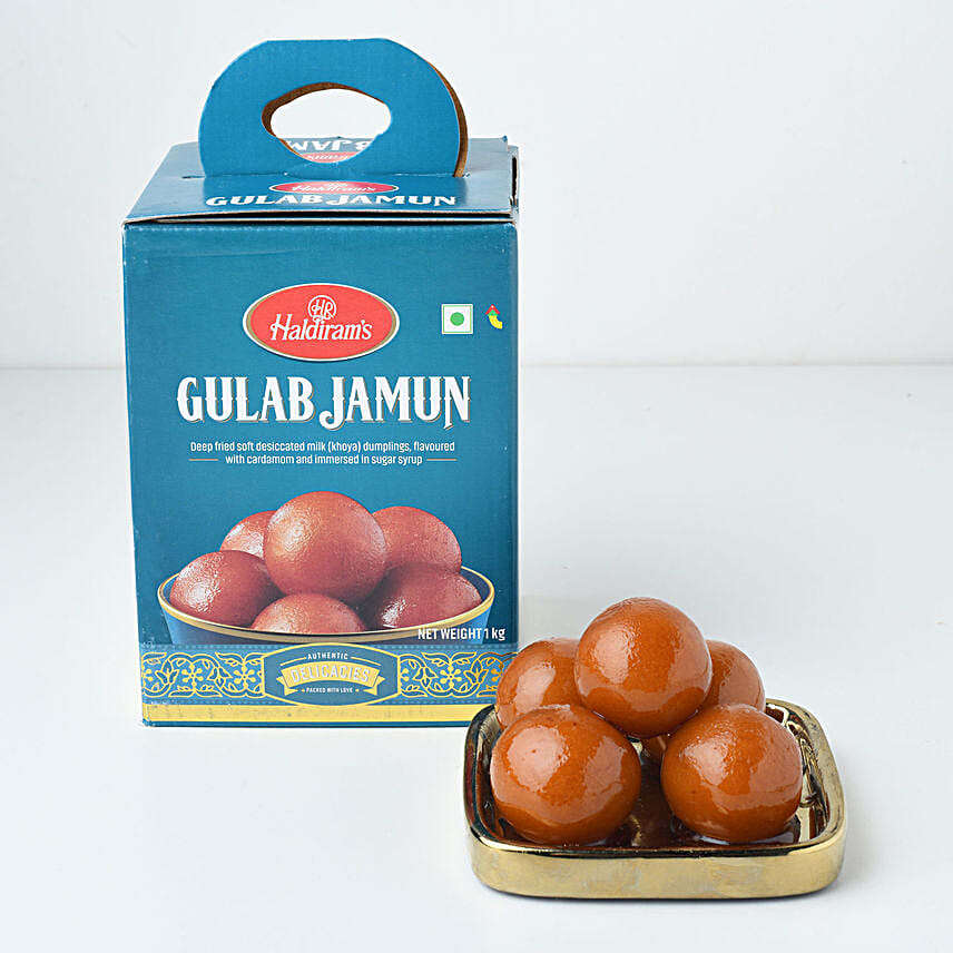 Emoji Switch Hero Rakhi For Kids N Delectable Gulab Jamun Combo