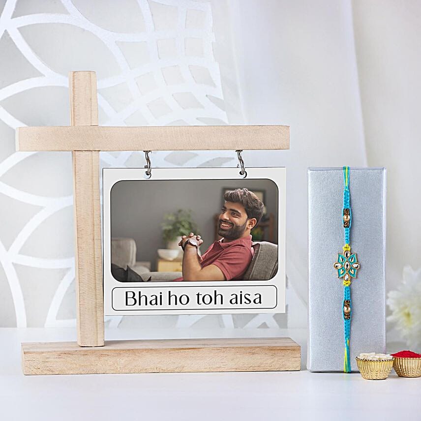 Forever Bond Rakhi N Personalised Bhai Frame