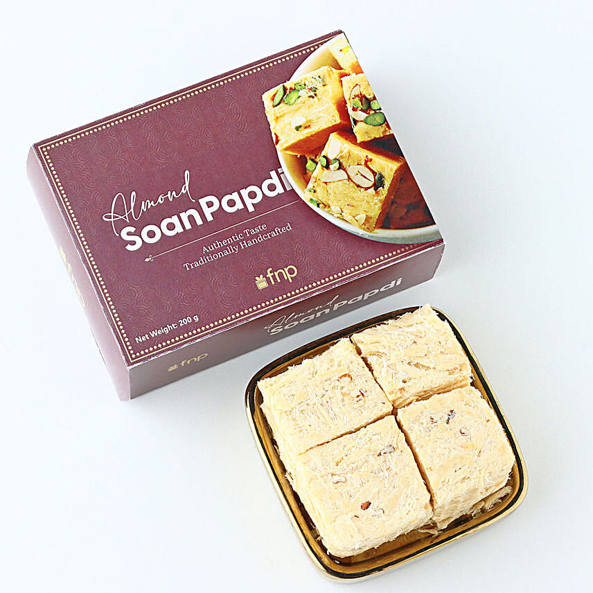 Intertwined Minimalist Dora Rakhi N Almond Soan Papdi