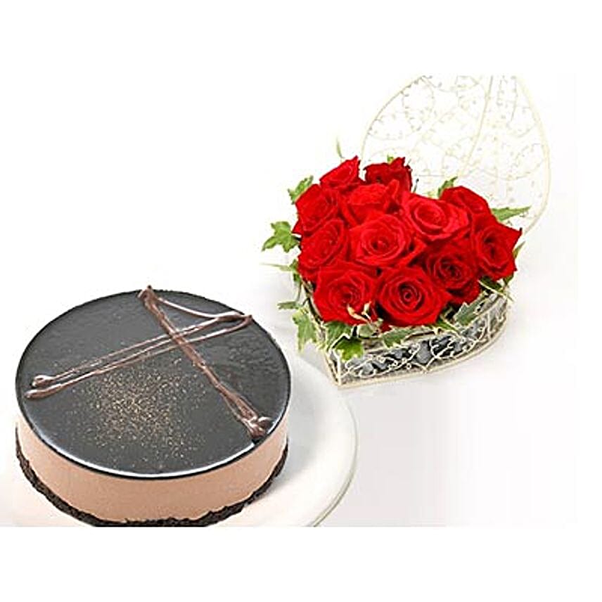 Rose With Frozen Cake