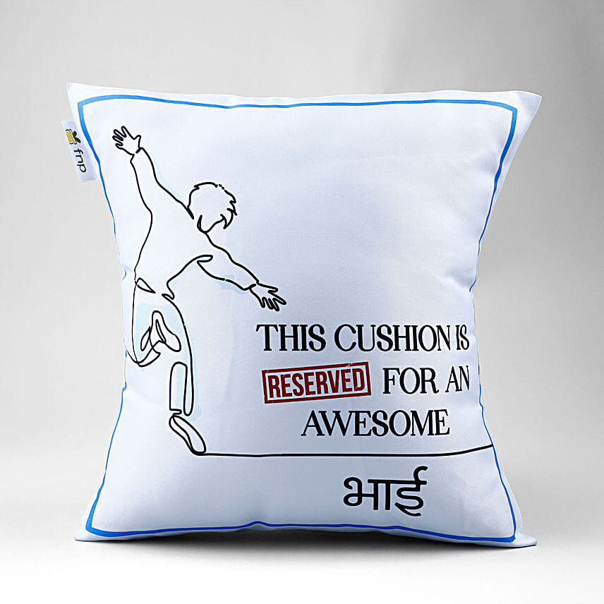 Spiderman Mask Rakhi N Awesome Brother Cushion