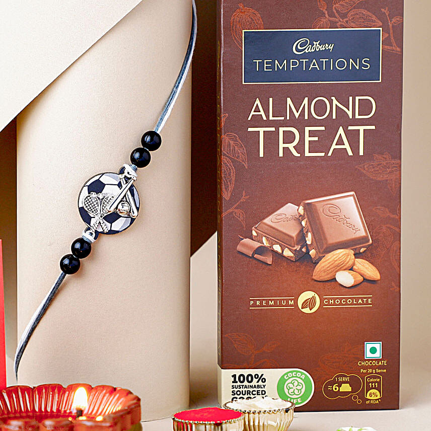 Goalgetter Football Rakhi & Gourmet Chocolat Treat