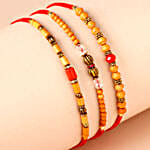 Sneh Wooden Beads Rakhi Set Of 3