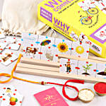 Rudraksha Mauli Rakhi N Why Connect Game Gift Set