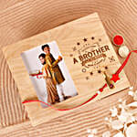 Sneh Cricket Bat Kids Rakhi and Personalised Photo Frame