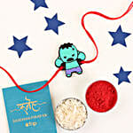 Hulk Rakhi N Coin Stacker Gift Set