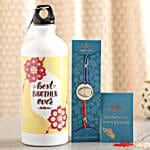 Ironman Kids Rakhi And Personalised Bottle Combo