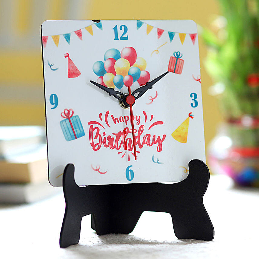 Birthday Wishes Table Clock kuwait Gift Birthday Wishes Table Clock FNP