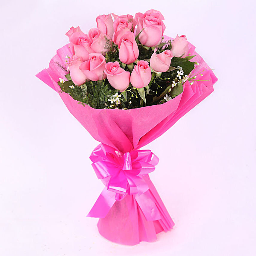 Exotic Pink Rose Bunch