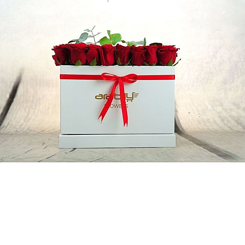 25 Red Roses with Belgian Chocolates