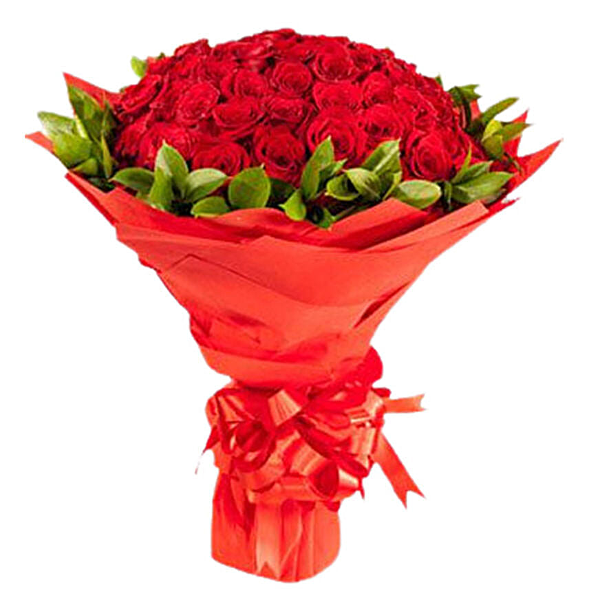 Blooming Red Rose Bouquet