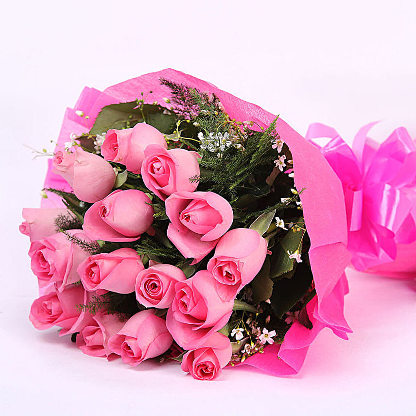 Exotic Pink Rose Bunch