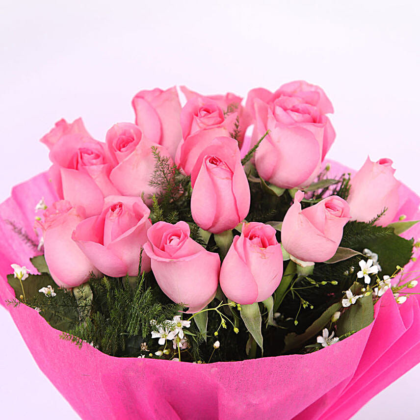 Exotic Pink Rose Bunch