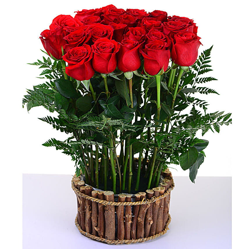 Exotic Red Rose Arrangement
