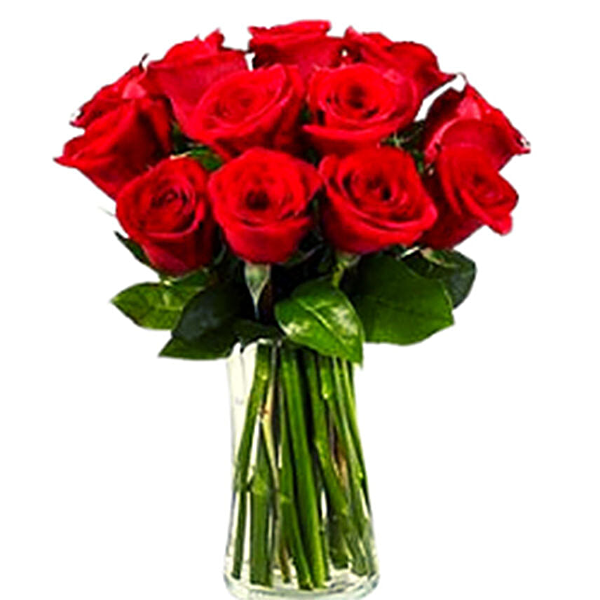Extravagant Rose Vase Arrangement