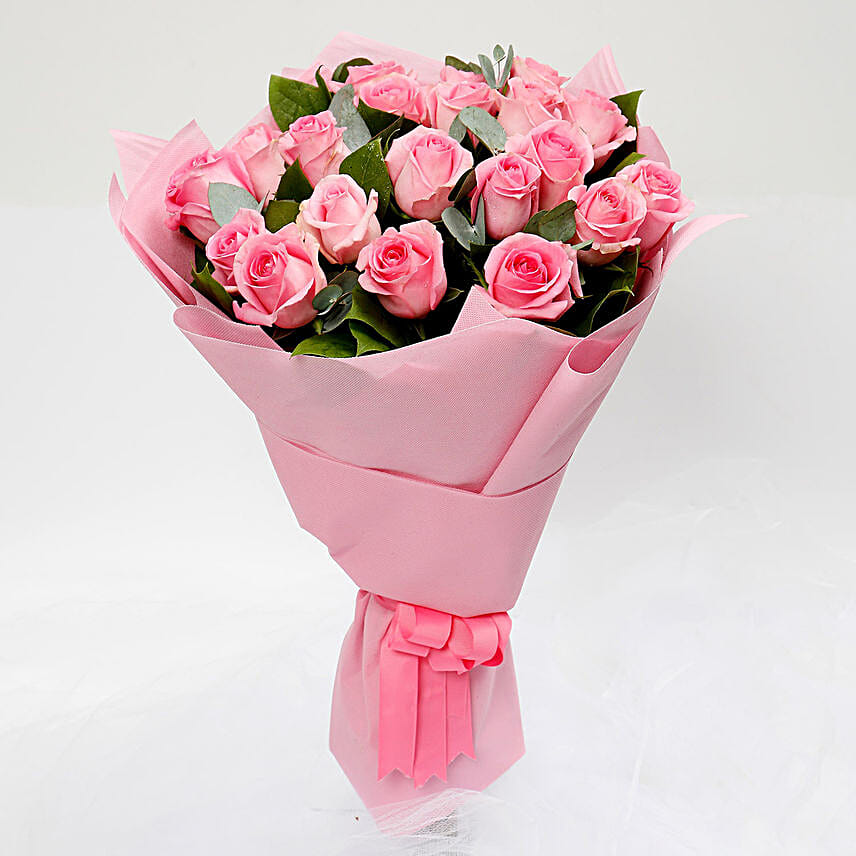 Passionate Pink Rose Bouquet