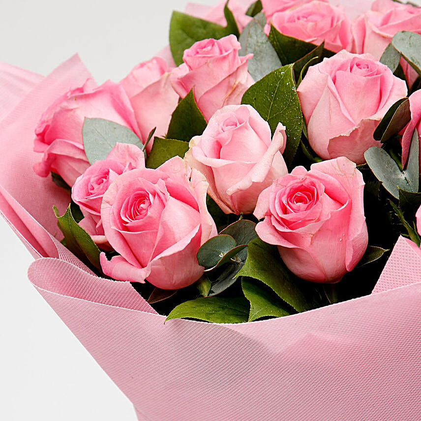 Passionate Pink Rose Bouquet