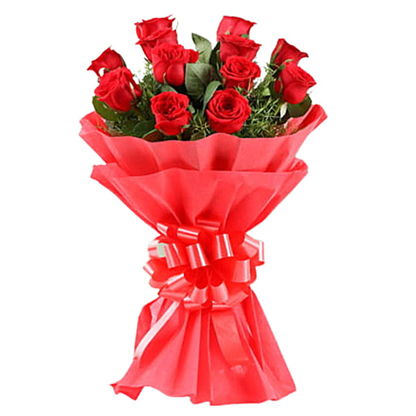 Reflecting Love Red Rose Bouquet