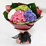 Four Colored Hydrangea Bouquet
