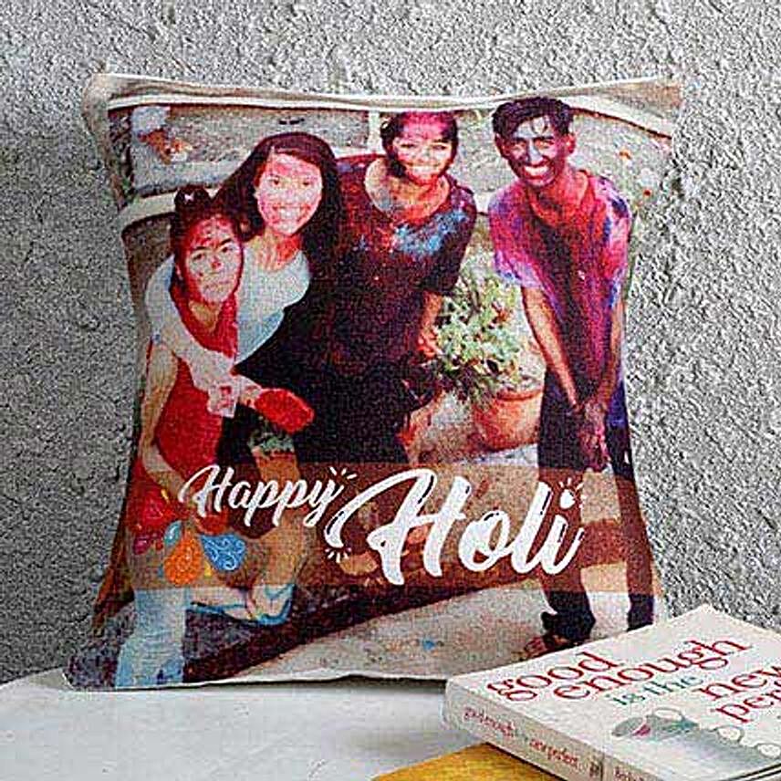 Happy Holi Personalised Cushion