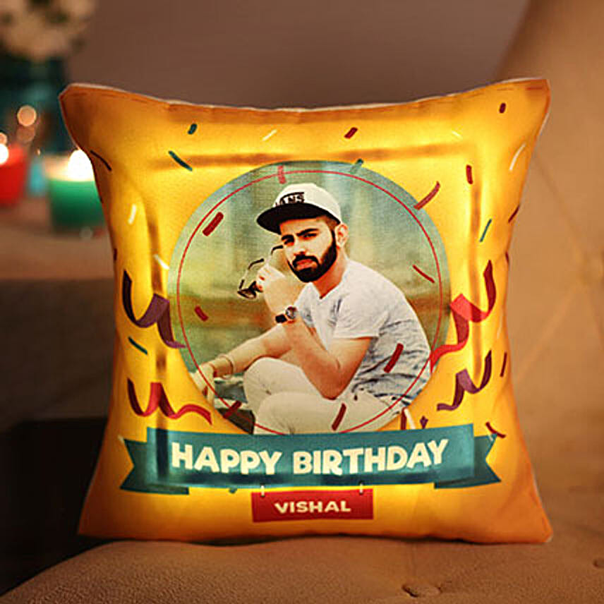 Personalised LED Cushion