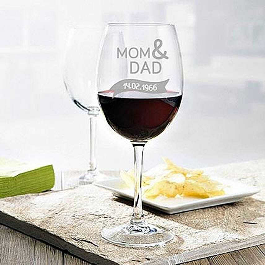 Personalised Set Of 2 Wine Glasses 2903