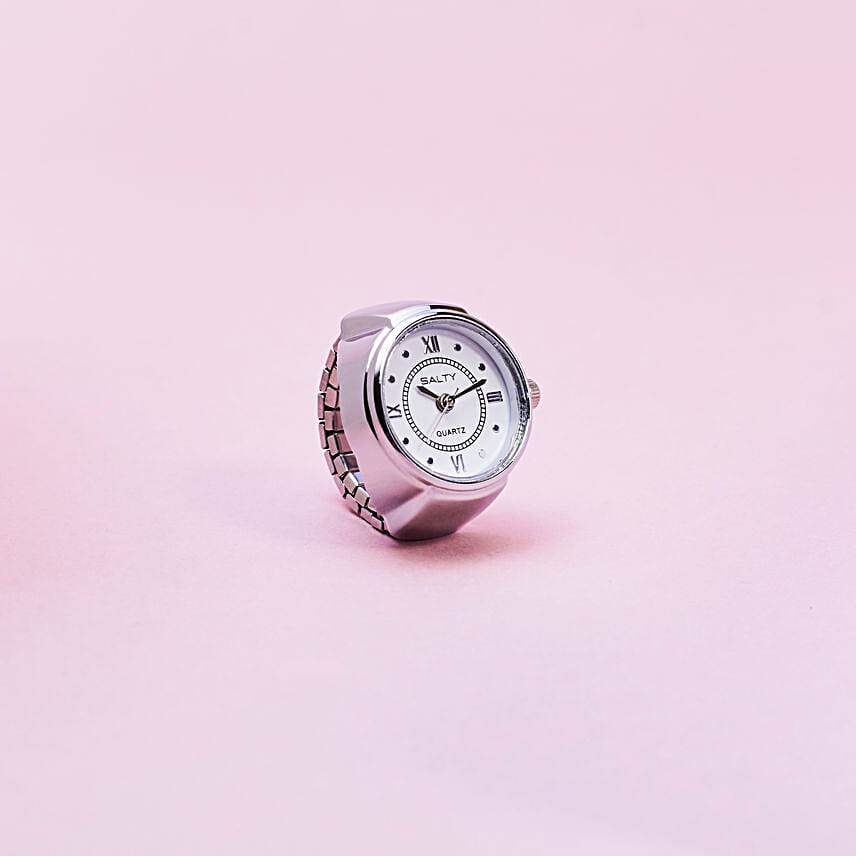 Classy Girl Boss Silver Watch Ring
