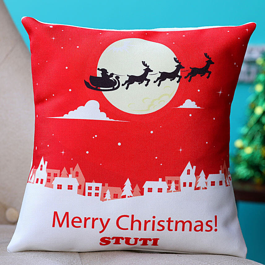 Legend Of Christmas Personalised Cushion