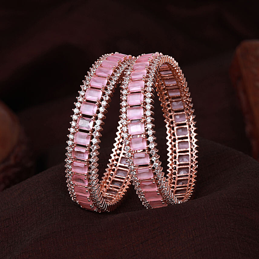 Timeless Radiance Pink Bangle Set 2.4