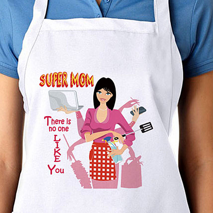 Apron For Super Mom-Mother Apron:Mothers Day Gifts to Tirupur