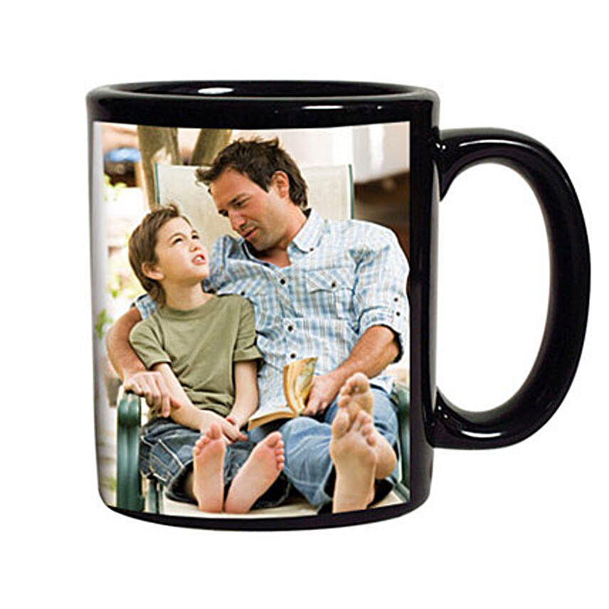 Personalized Coffee Mug- Black Coffee Mug in color for dads or others