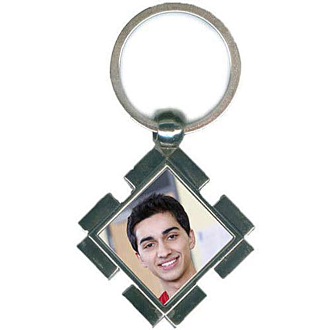 Buy/Send Metal Photo Keychain Diamond Online FNP
